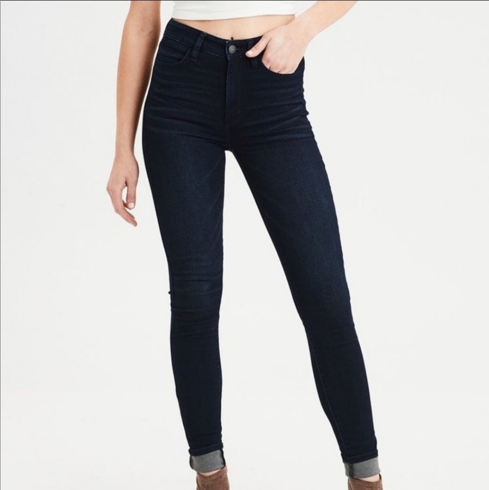 Free People High Rise Super Skinny Jeans